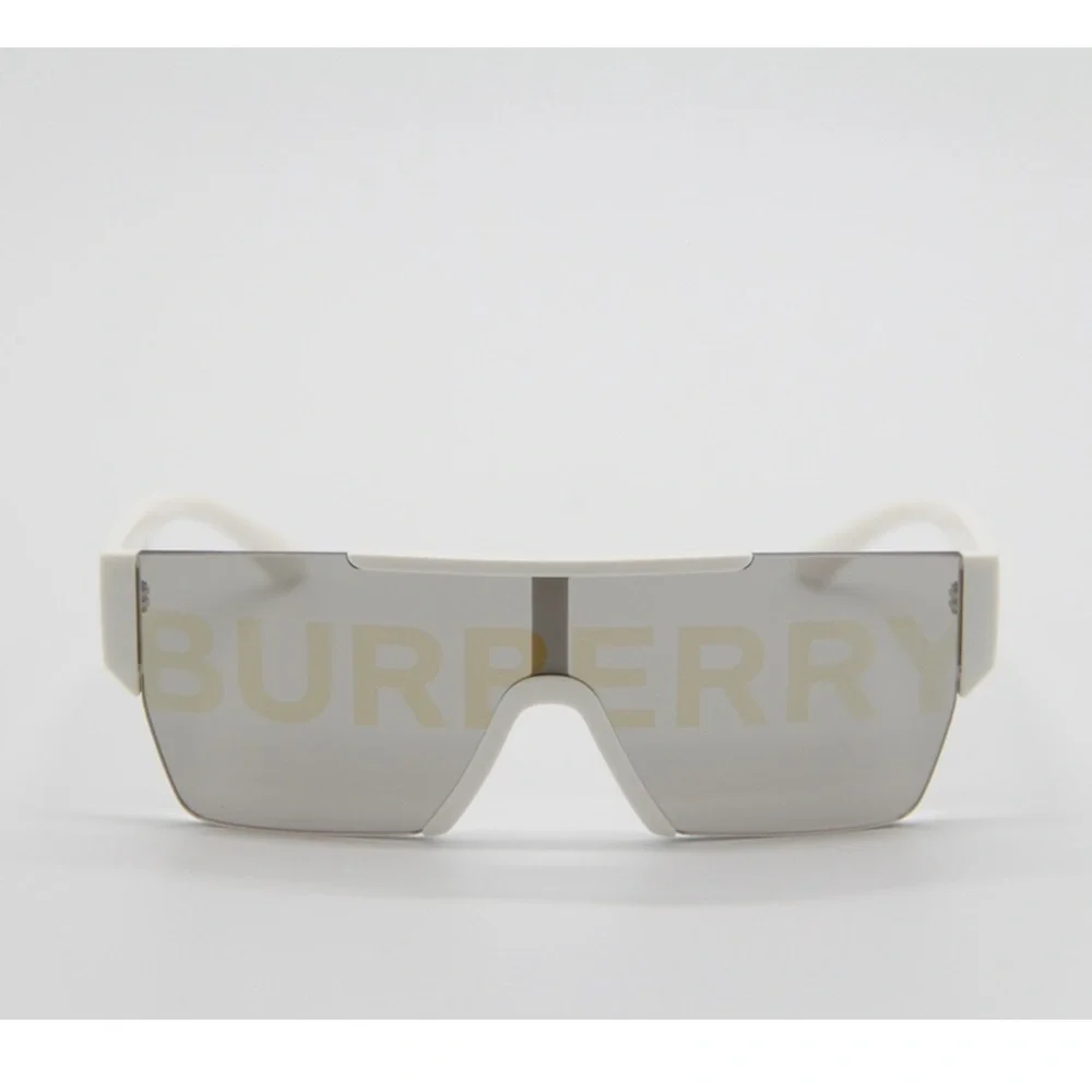 NEW BURBERRY BE4291 3007/H UNISEX SHIELD SUNGLASSES BURBERRY BE4291 WHITE - Picture 4 of 13